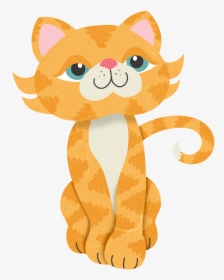 Persian Cat Kitten Whiskers Orange Lion - Cartoon Orange Persian Cat, HD Png Download, Transparent PNG