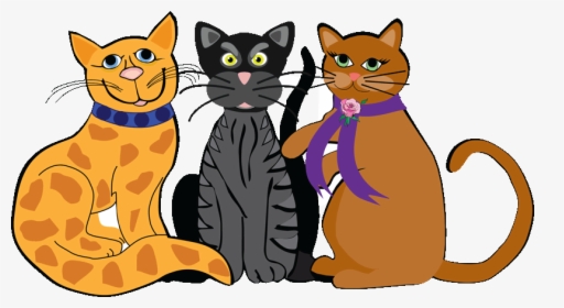 Transparent Black Cat Clip Art - Clipart Of Cats, HD Png Download, Transparent PNG