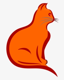Lineart Cat Clip Arts - Illustration, HD Png Download, Transparent PNG