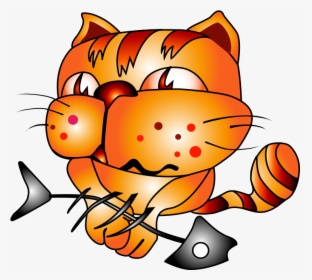 Garfield Clipart Orange Cat - Cat Vector, HD Png Download, Transparent PNG