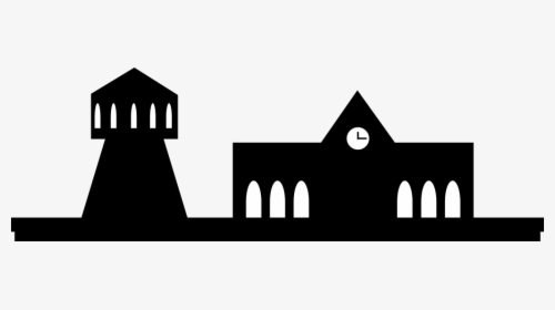 Silhouette Train Station, HD Png Download, Transparent PNG