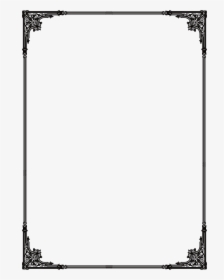 Flat Frame Grunge Black Free Png Hq Clipart - Black Frame Png, Transparent Png, Transparent PNG