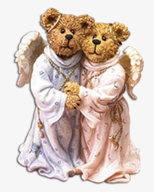 2nd Edition Boyds Bearstones Figurine Heavenly Friends - Bear Figurine Png, Transparent Png, Transparent PNG