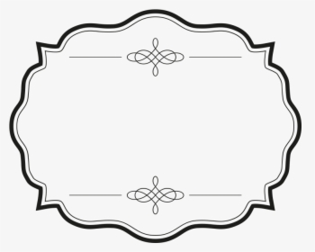 Transparent Black Circle Frame Png - Ornament Frame Line Png, Png Download, Transparent PNG