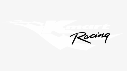 Kmart Racing Logo Black And White - Calligraphy, HD Png Download, Transparent PNG