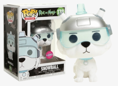 Rick And Morty - Snowball Funko Pop Flocked, HD Png Download, Transparent PNG