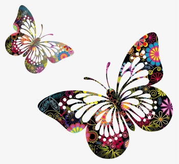 Butterfly And Flower Png, Transparent Png, Transparent PNG