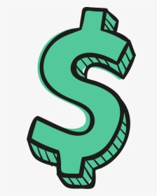Drawing Money United States Dollar Dessin Animxe9 Clip - Cartoon Dollar Sign Png, Transparent Png, Transparent PNG