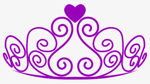 Tiara, Coroa, Rainha, Princesa, Coração, Gráfico - Transparent Background Princess Crown Clipart, HD Png Download, Transparent PNG