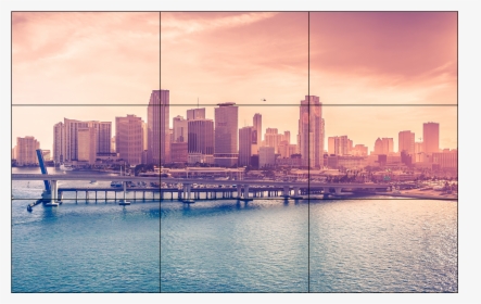 3 X 3 Video Wall Videowalldelivery - Miami Sunset, HD Png Download, Transparent PNG
