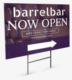 Now Open Bar Yard Sign Template Preview - Banner, HD Png Download, Transparent PNG