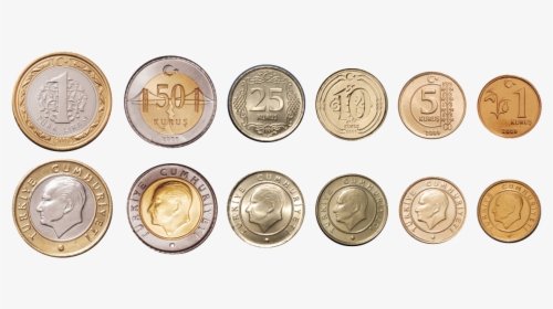 Turkish Lira - Coin Turkey Currency, HD Png Download, Transparent PNG