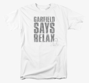 Relax Garfield T-shirt - Send Nude Shirt, HD Png Download, Transparent PNG