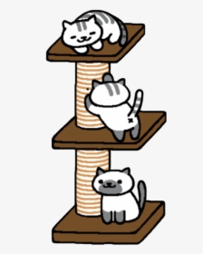 Clip Art Cat Tree Neko Atsume S More - Neko Atsume Macchiato And Melange, HD Png Download, Transparent PNG
