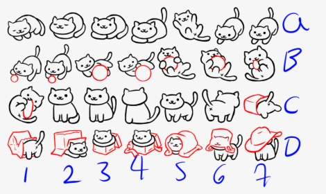 Neko Atsume Cat Drawing, HD Png Download, Transparent PNG