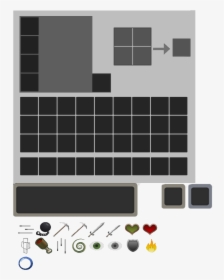 9 Survival Inventory - Minecraft Inventory, HD Png Download, Transparent PNG