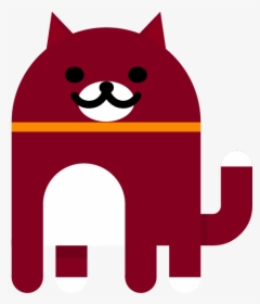 Dark Red Cat From Android Nougat Easter Egg - Android Neko Red Cat, HD Png Download, Transparent PNG