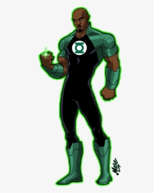 Hulk - Green Lantern John Stewart Cartoon, HD Png Download, Transparent PNG