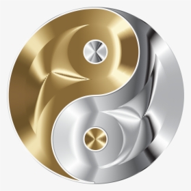 Gold Silver Yin Yang, HD Png Download, Transparent PNG