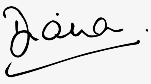 Lady Di S Signature - Princess Diana Signature, HD Png Download, Transparent PNG