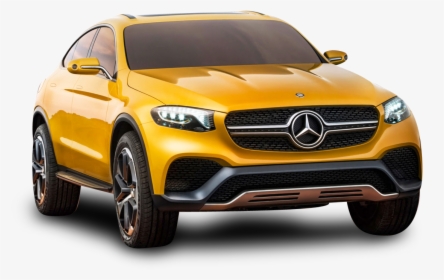 Yellow Mercedes Benz Glc Coupe Car Png Image - Mercedes Glb Coupe 2019, Transparent Png, Transparent PNG