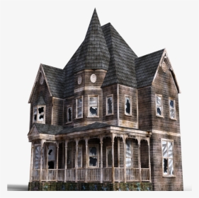 Scary Haunted House Png, Transparent Png, Transparent PNG