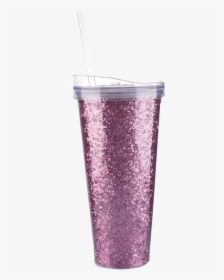 Slant Pink Glitter Plastic Tumbler - Health Shake, HD Png Download, Transparent PNG