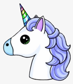 Unicorn Png Emoji - Unicorn Drawing With Colour, Transparent Png, Transparent PNG