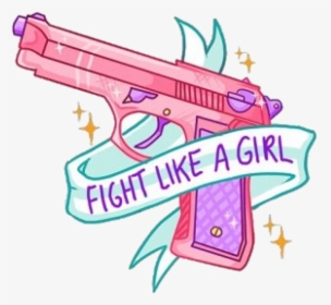 Traveling Clipart Travel Tumblr - Fight Like A Girl Gun Tattoo, HD Png Download, Transparent PNG