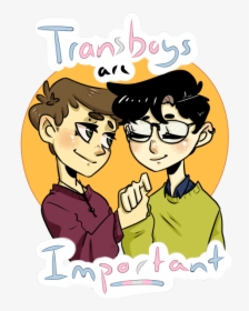 Trans Boys Are Important - Cartoon, HD Png Download, Transparent PNG