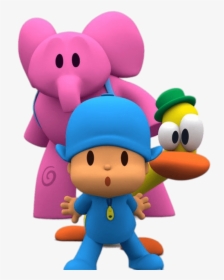 Clip Art Elly And Pato Transparent - Pocoyo Elly Pato Logos, HD Png Download, Transparent PNG