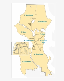 Seattle Map Png, Transparent Png, Transparent PNG