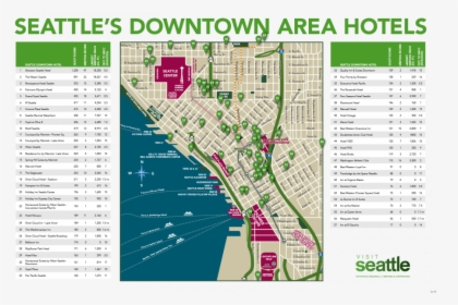 Printable Seattle Downtown Map, HD Png Download, Transparent PNG