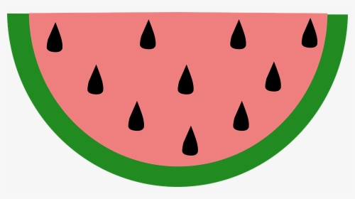 Transparent Watermelon Clipart Black And White - Watermelon Slice Clip Art, HD Png Download, Transparent PNG