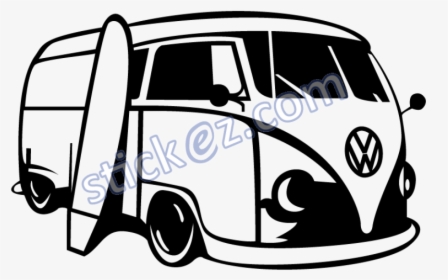 Volkswagen Type 2 Van Car - Vw Van Silhouette, HD Png Download, Transparent PNG
