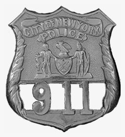 Badge Of A New York City Police Department Officer - Nypd 911 Badge, HD Png Download, Transparent PNG