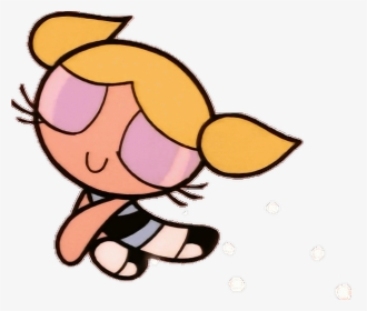 #arianagrande #tumblr #aesthetic #edit #overlay #whydontwe - Bubbles Powerpuff Girls Sticker, HD Png Download, Transparent PNG