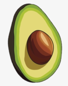 #avocado #tumblr #food #lmao #aesthetic #yummy #tasty - Sticker Vsco Green Avocado, HD Png Download, Transparent PNG