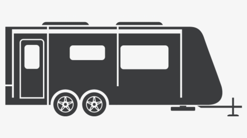 Trailers Clip Vehicle - Trailer Clipart Black And White, HD Png Download, Transparent PNG