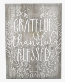 12 - Grateful Thankful Blessed Wall Decor, HD Png Download, Transparent PNG