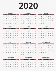 2020 Calendar Transparent Png Clip Art, Png Download, Transparent PNG