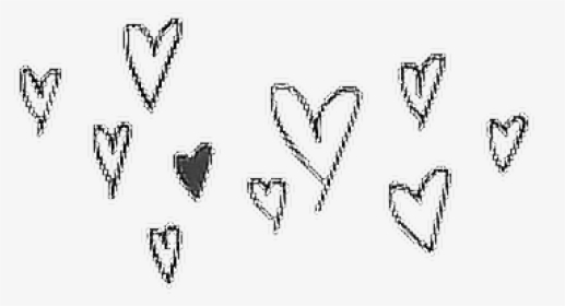 Aesthetic Doodle Heart Transparent, HD Png Download, Transparent PNG