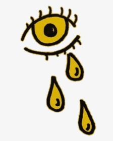 Yellow Amarillo Aesthetic Random Eye Ojo Crying - Transparent Yellow Aesthetic Png, Png Download, Transparent PNG