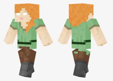 Minecraft Winter Skin Boy , Png Download - Minecraft Skin Girl Fox, Transparent Png, Transparent PNG