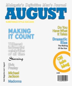 Transparent Magazine Cover Png - Fake Magazine Covers Templates Png, Png Download, Transparent PNG