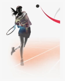 Silhouette Femme Tennis, Hd Png Download - Silhouette, Transparent Png, Transparent PNG