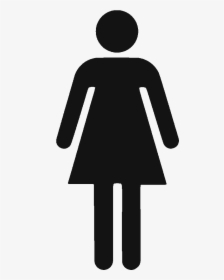 Wc Toillettes Dame Femme - Women Bathroom Symbols, HD Png Download, Transparent PNG