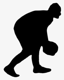 Football Player Silhouette - Silhouette, HD Png Download, Transparent PNG