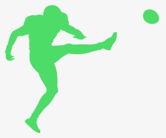 American Football Green Silhouette, HD Png Download, Transparent PNG