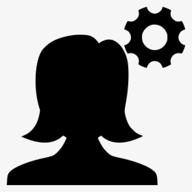 Account Woman Settings Setting Options Gear - Setting Png Icon, Transparent Png, Transparent PNG